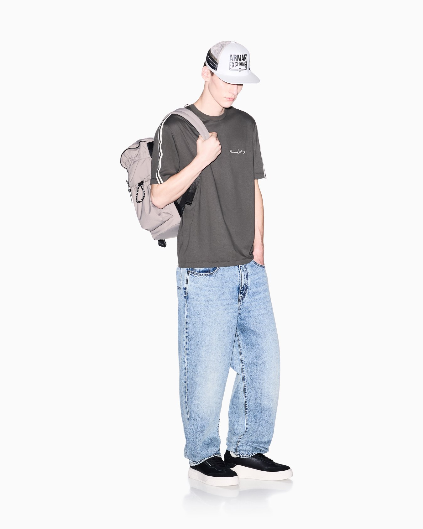 Regular Fit Mercerized Cotton Jersey T-shirt Slide 1