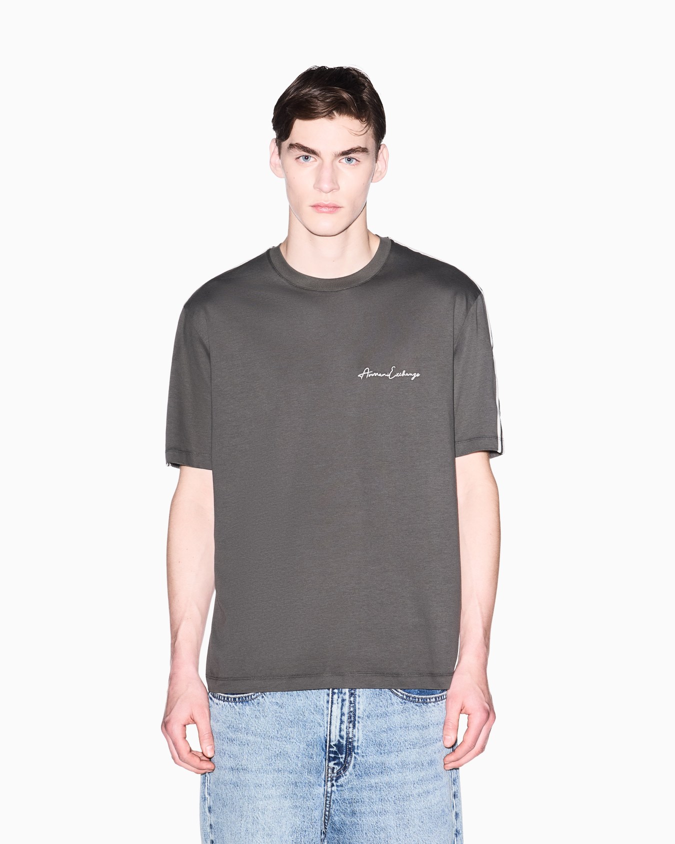 Regular Fit Mercerized Cotton Jersey T-shirt Slide 3