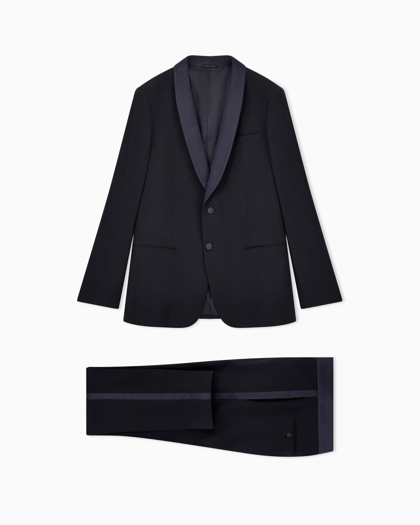 Soho Line single-breasted tuxedo in wool crêpe Slide 0