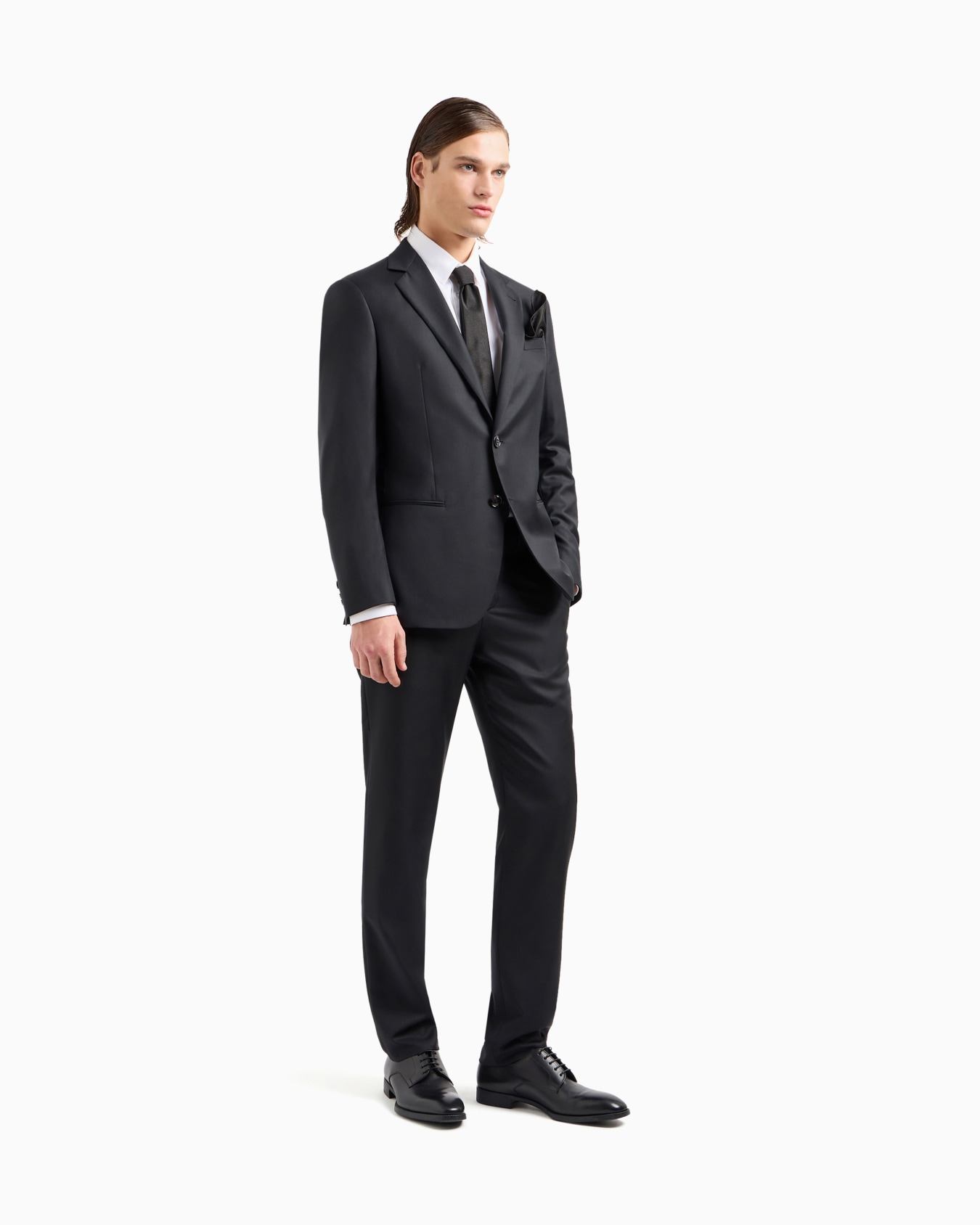 Soho Line single-breasted suit in wool and cashmere Slide 1