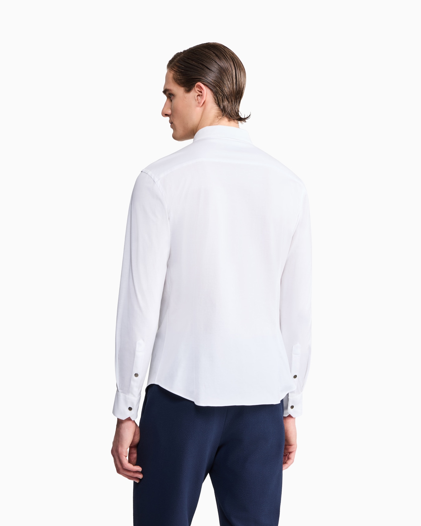 Cotton-jersey zipped shirt Slide 5