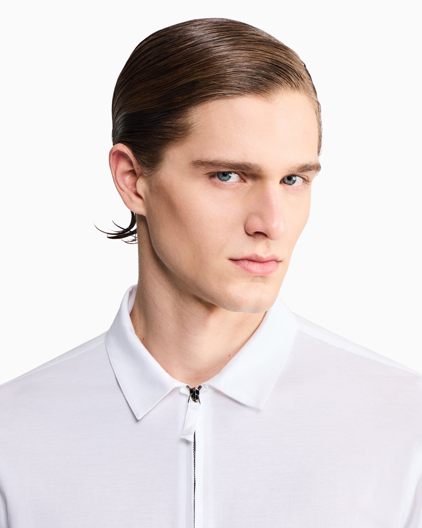 Cotton-jersey zipped shirt Slide 6