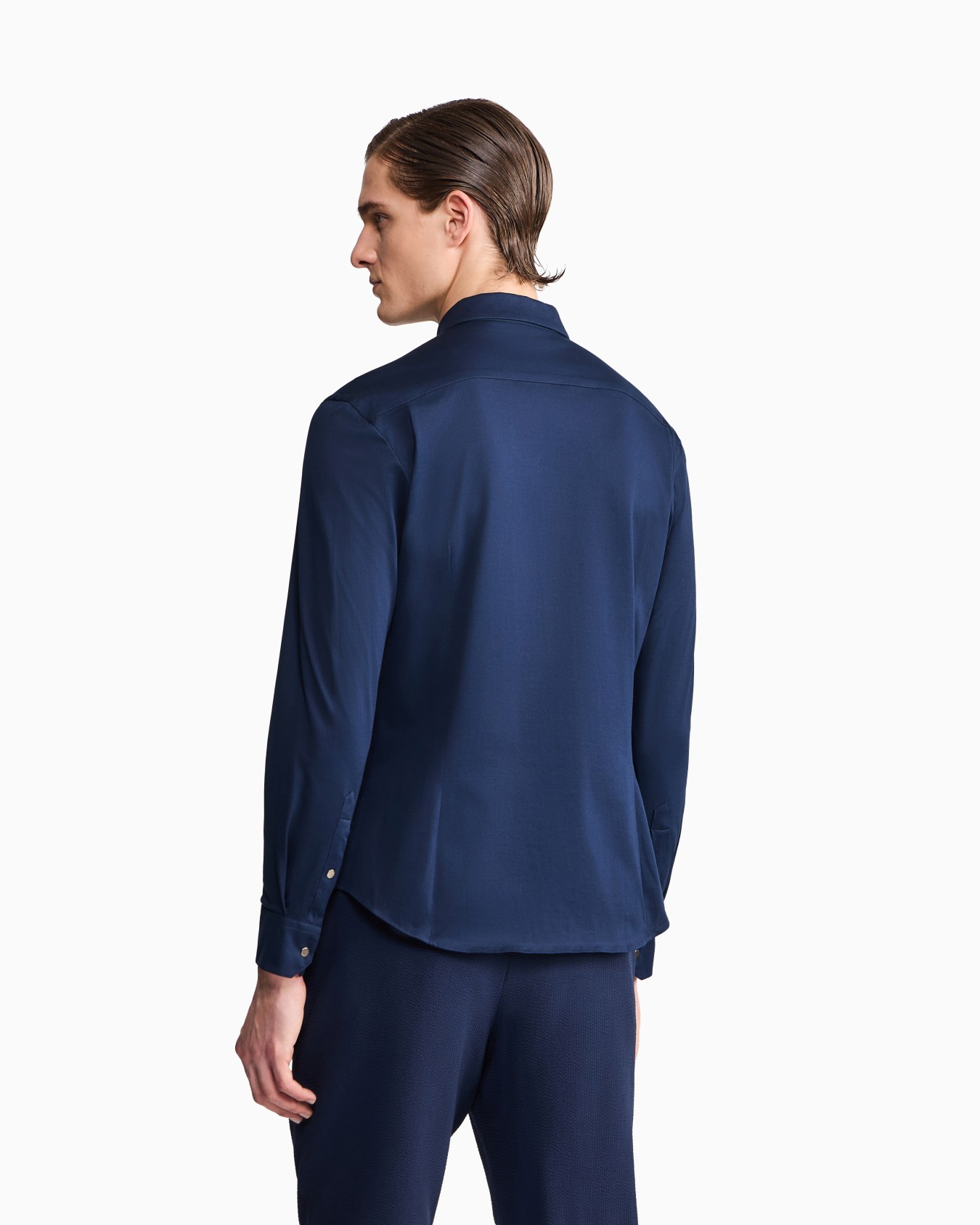 Cotton-jersey zipped shirt Slide 5