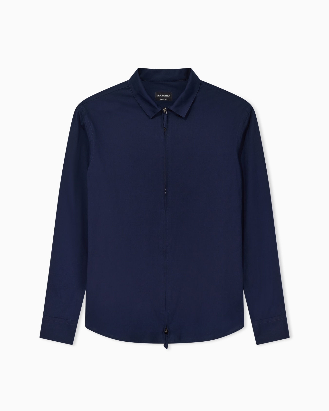 Chemisier zippé en jersey de coton Diapositive 0