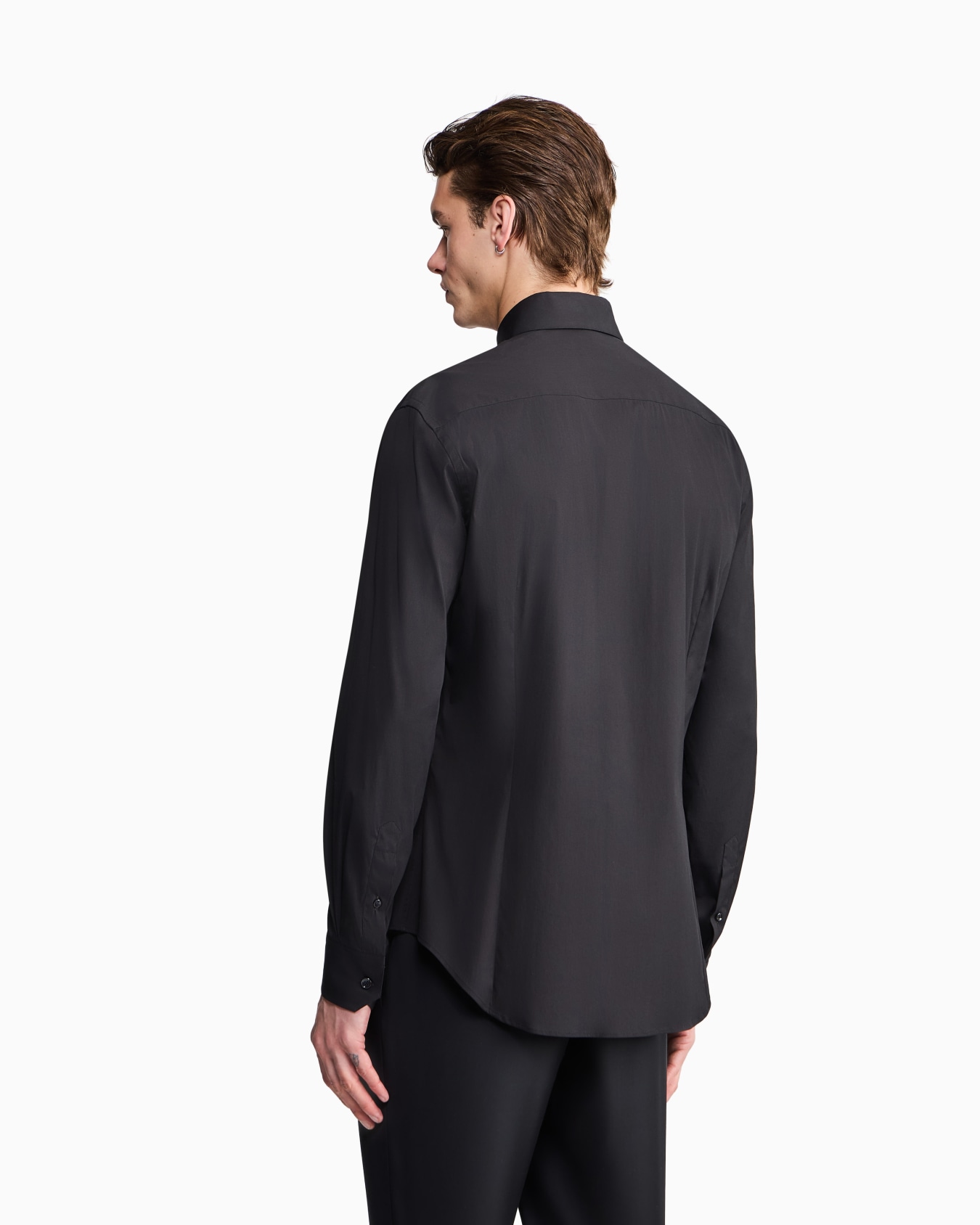 Bluse aus stückgefärbtem Baumwollstretch Folie 5