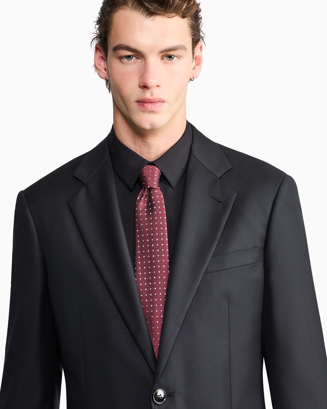 Bluse aus stückgefärbtem Baumwollstretch Folie 6