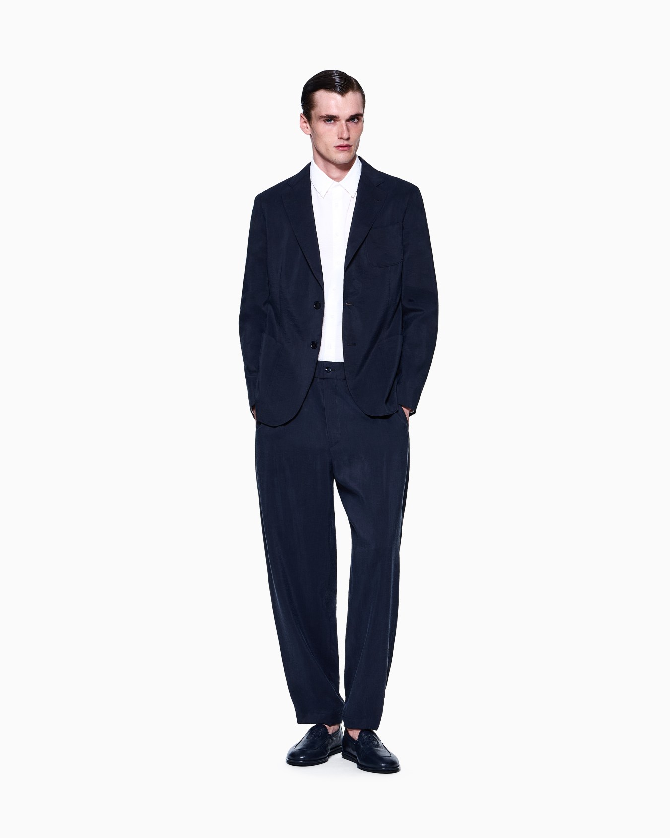 Regular-fit cotton-seersucker shirt Slide 1