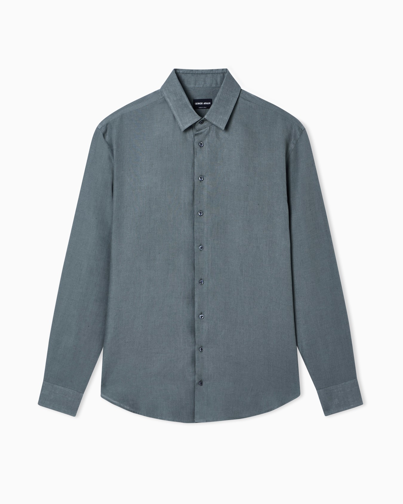 Regular-fit shirt in linen Slide 0