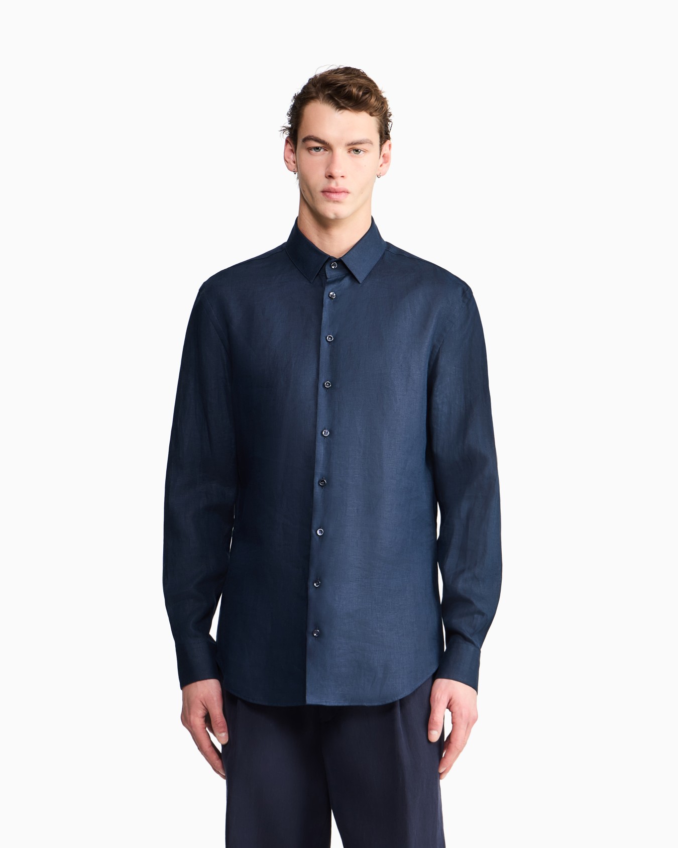 Regular-fit shirt in linen Slide 3