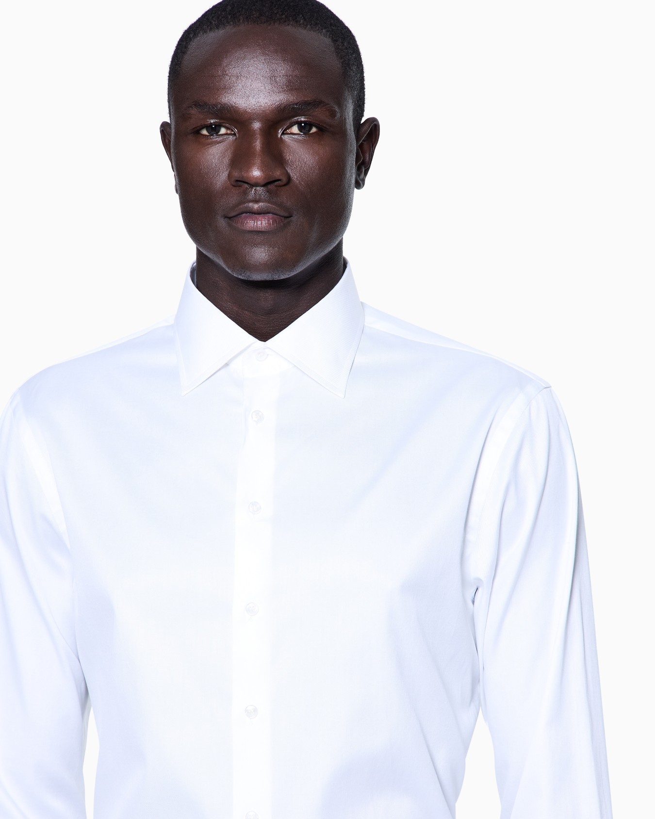 Camicia classica in twill di cotone Slide 5