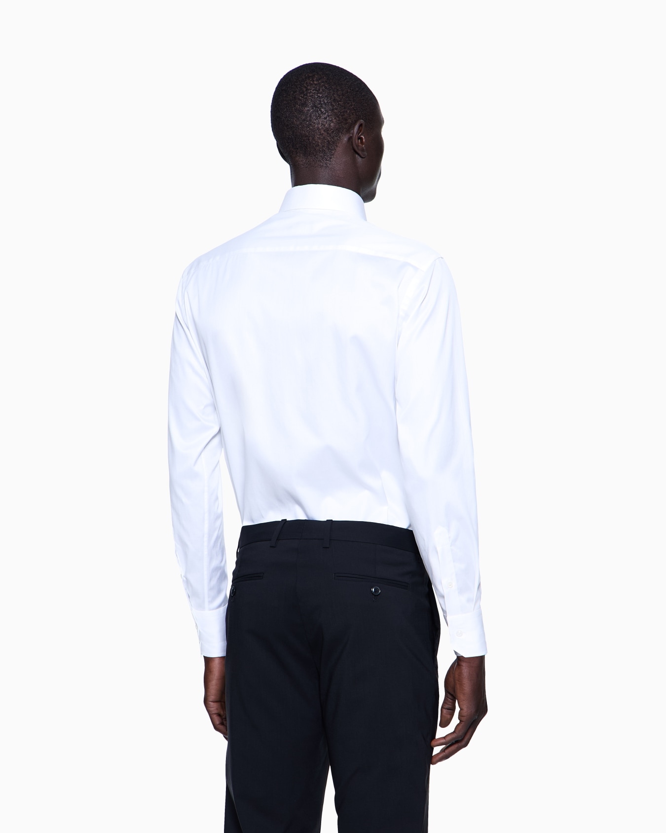 Camicia classica in twill di cotone Slide 3