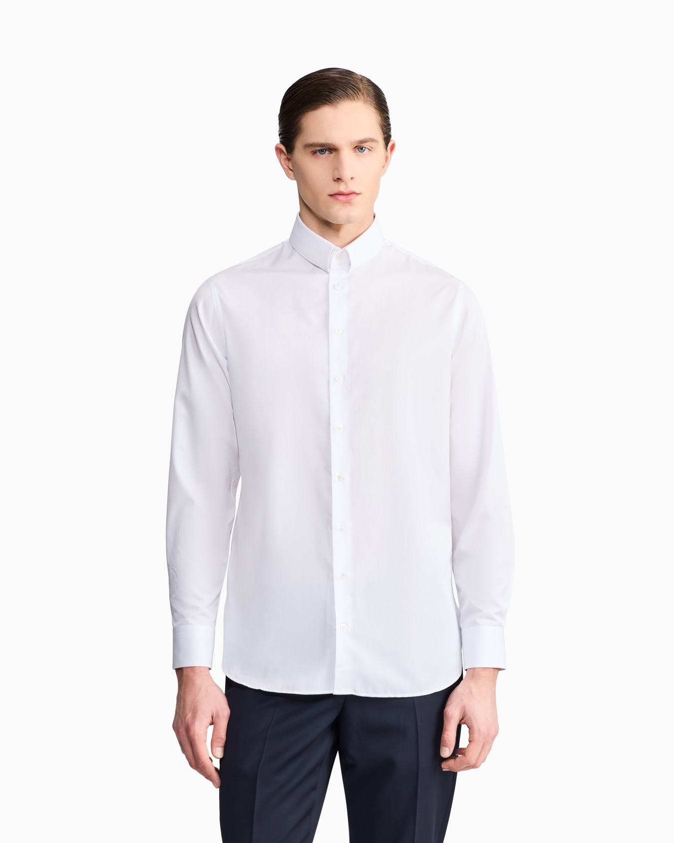 Luxury cotton twill shirt Slide 3