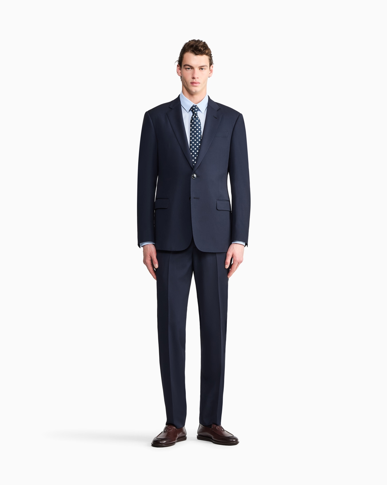 Luxury cotton twill shirt Slide 1