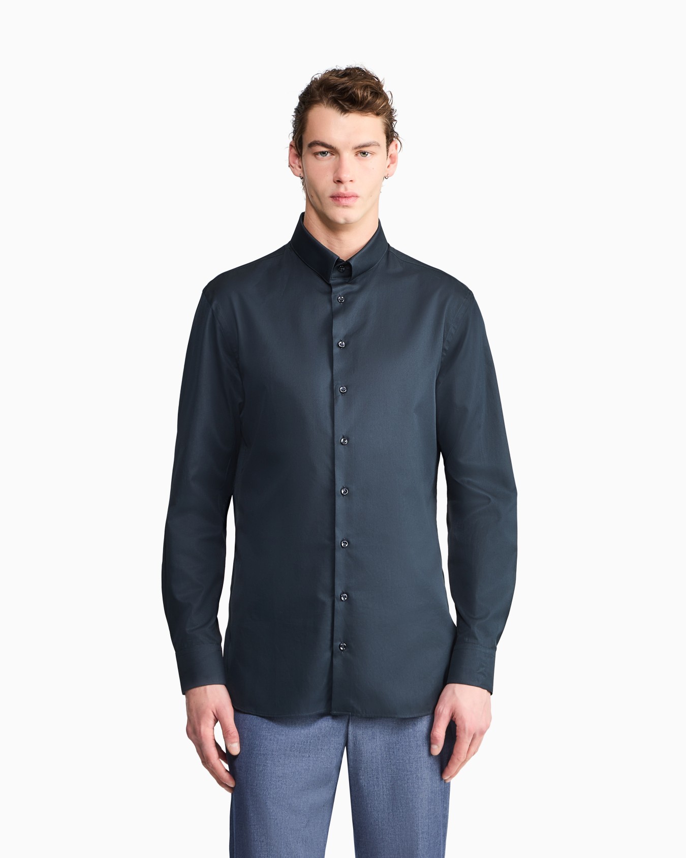 Camicia in twill di cotone luxury Slide 3