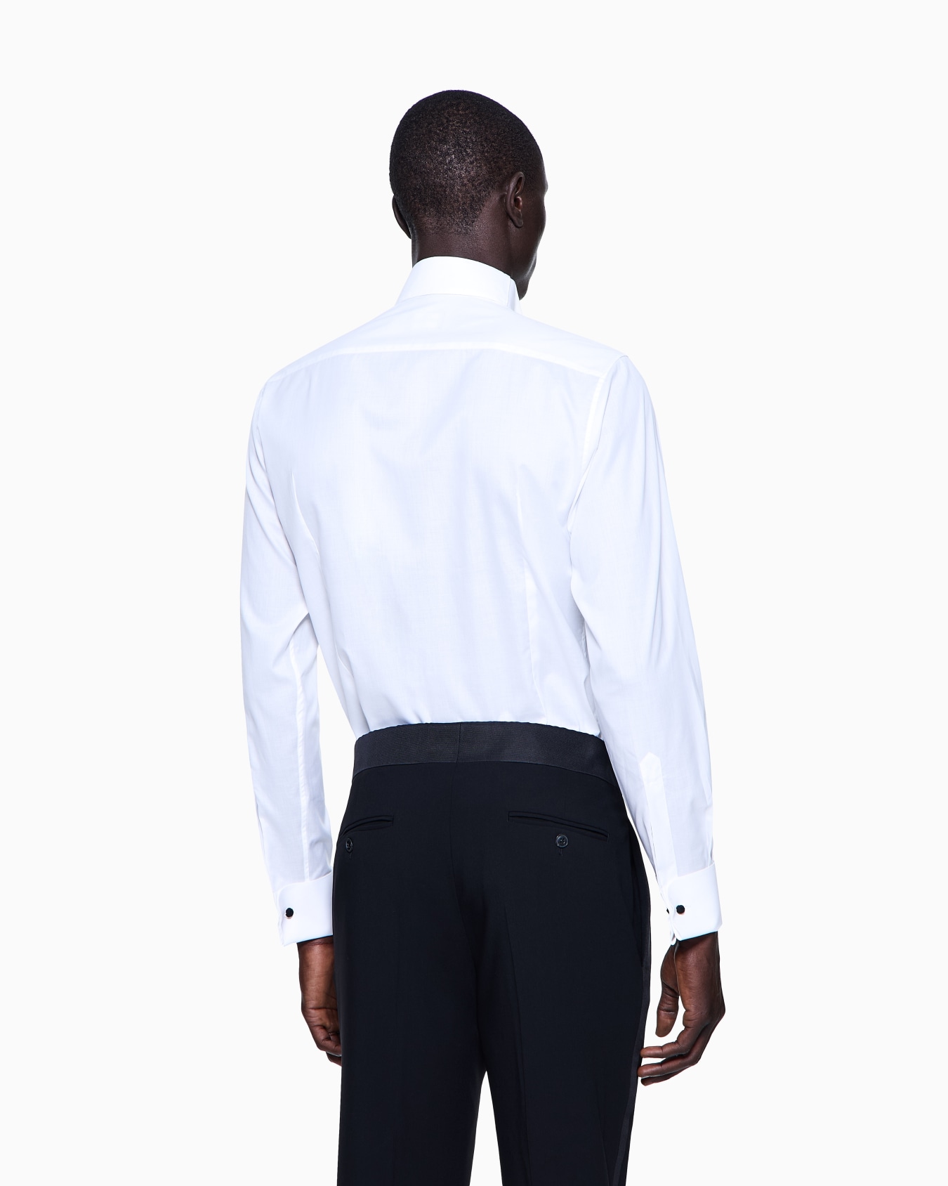 Cotton voile tuxedo shirt Slide 2