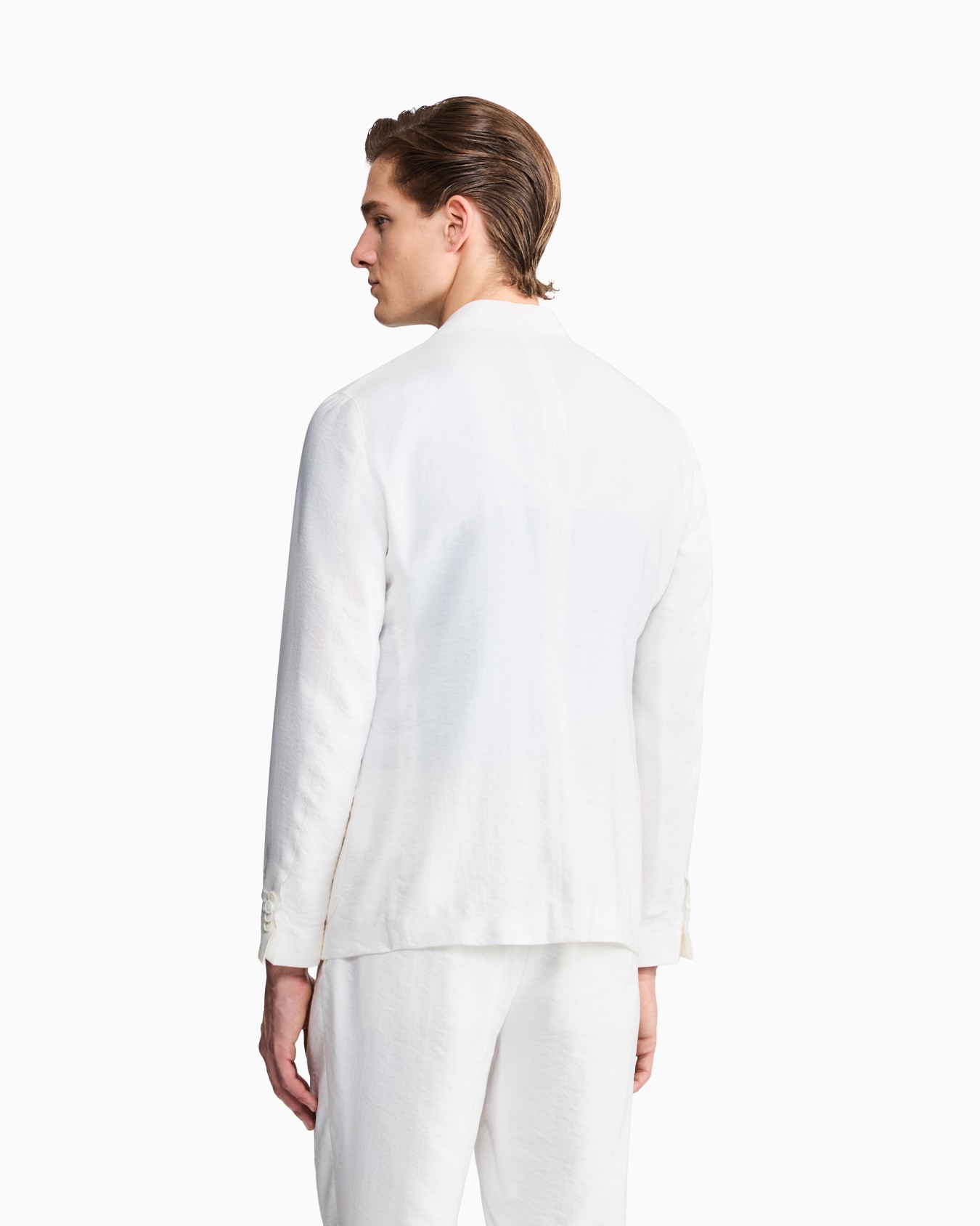 Upton Line single-breasted jacket in a silk-blend twill Slide 5