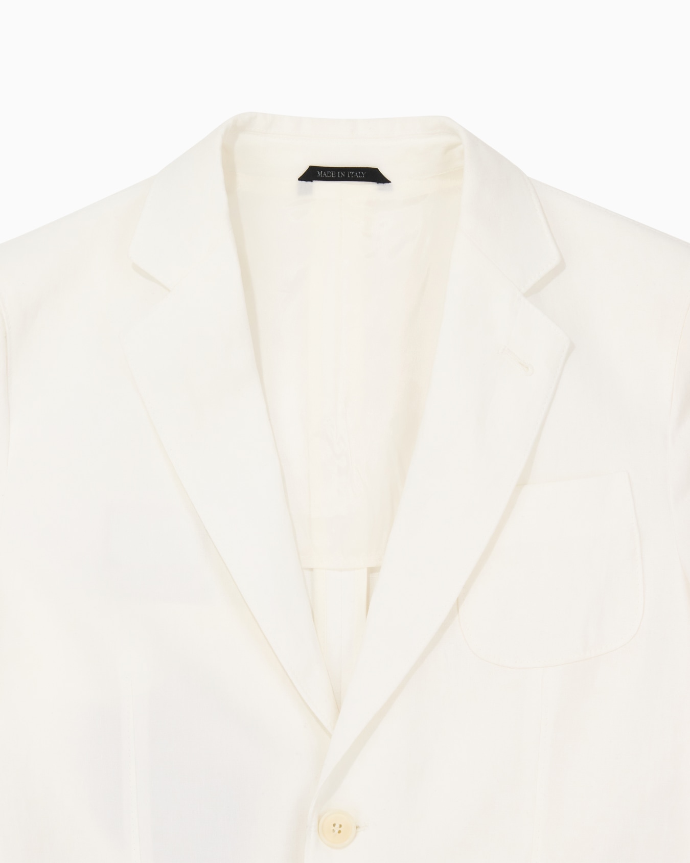 Upton line single-breasted jacket in pure linen canvas Slide 4