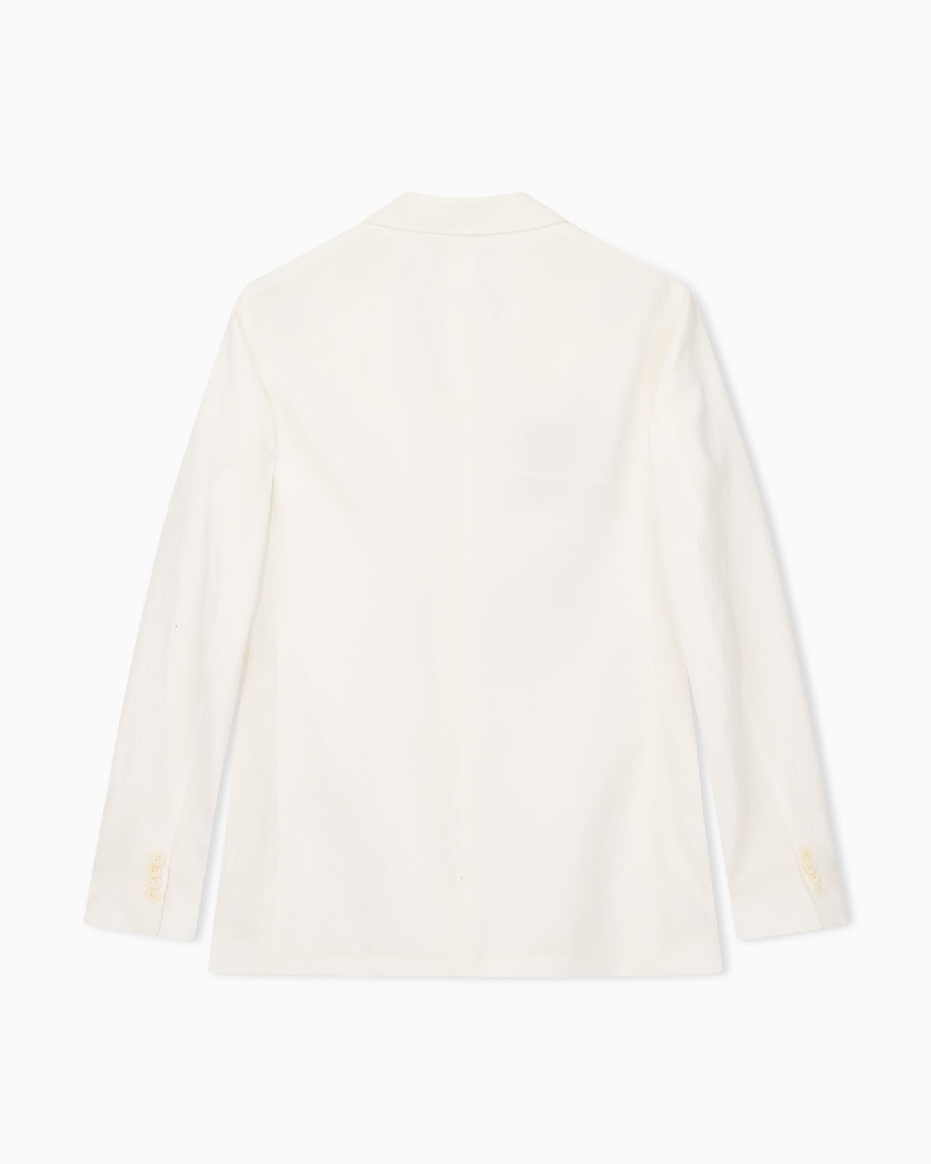 Upton line single-breasted jacket in pure linen canvas Slide 2