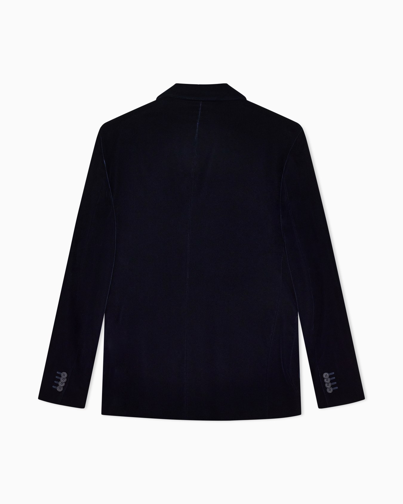 Double-breasted Upton jacket in stretch plain velvet Slide 2