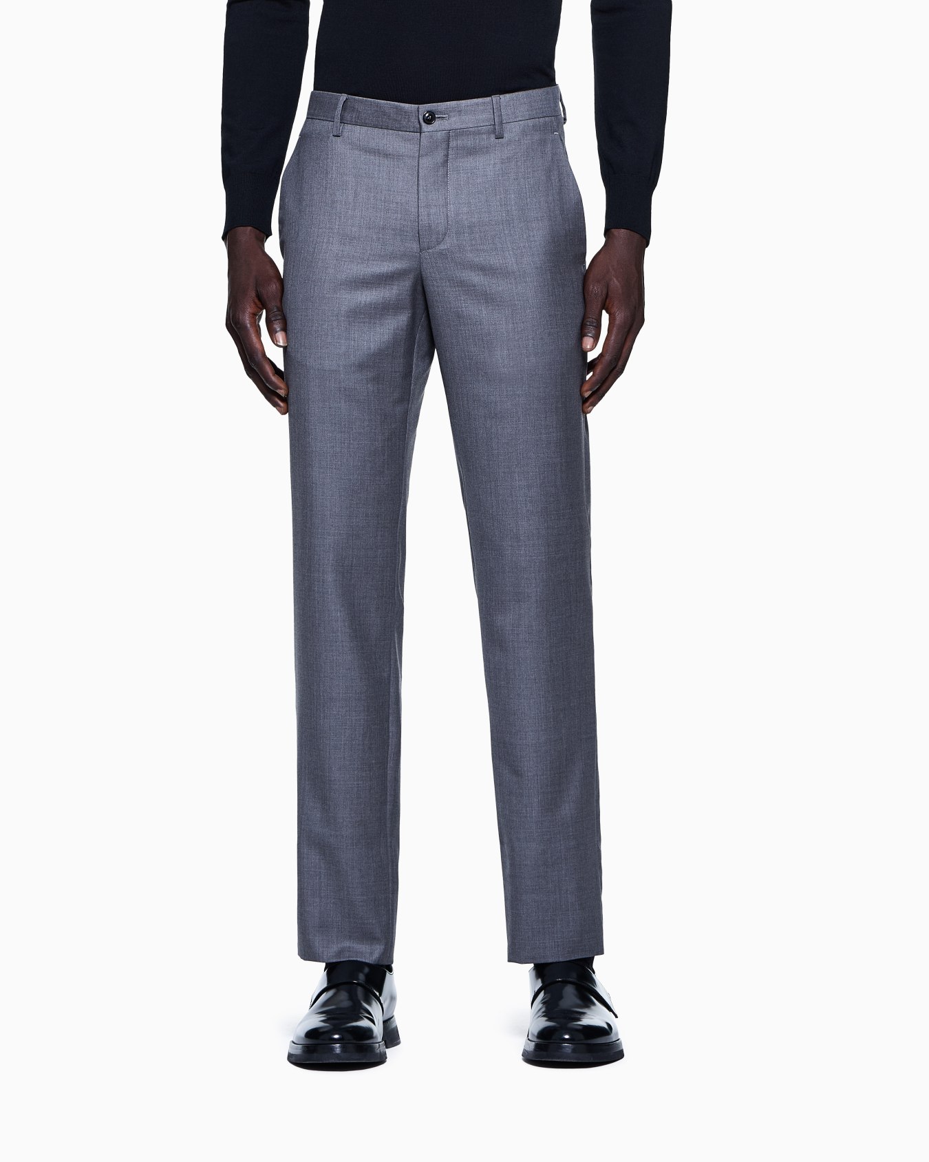 Wool and cashmere gabardine trousers Slide 3