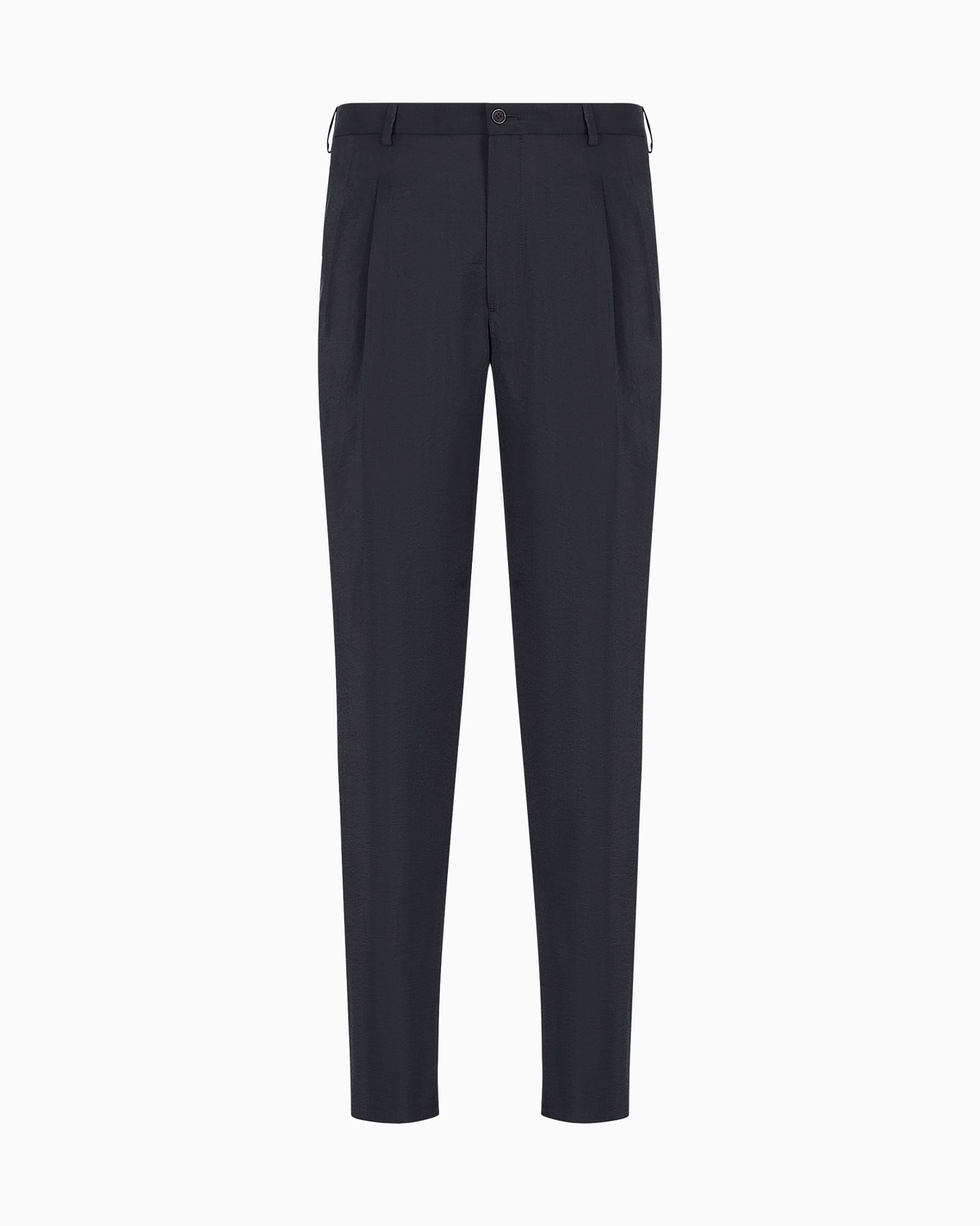 Two-dart trousers in silk-blend twill Slide 0