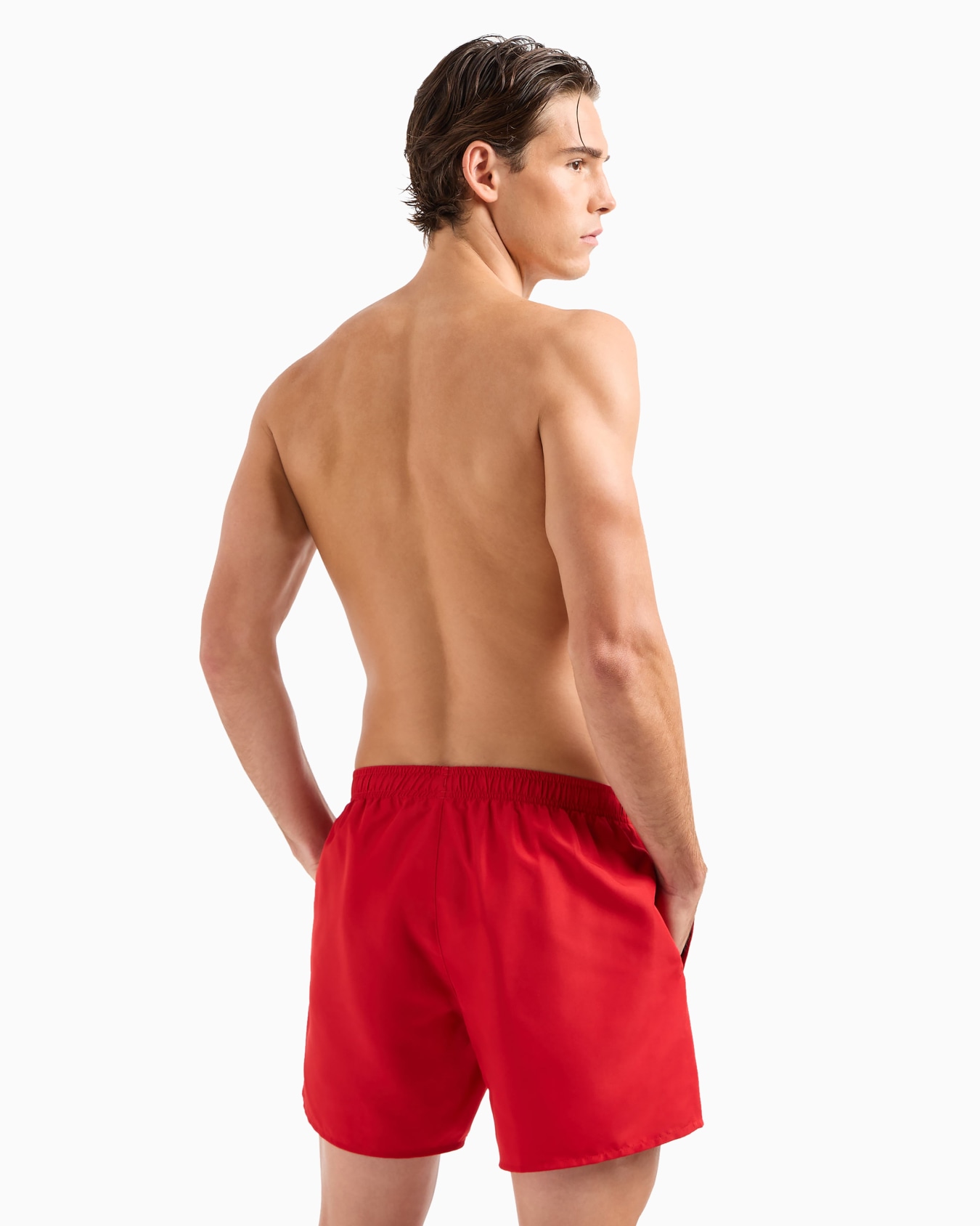 Swim trunks with logo Slide 2