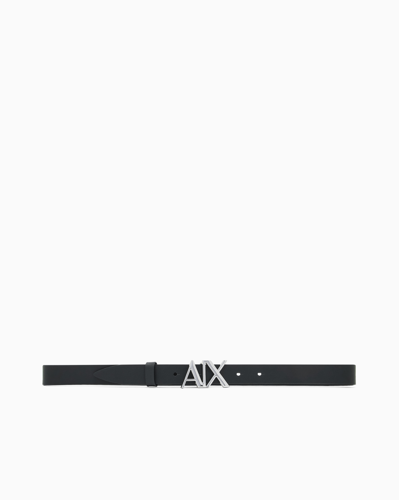 Ceinture en cuir avec logo Diapositive 2
