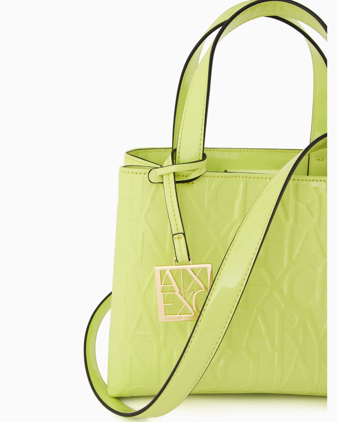 Shopper with logo lettering embossed all-over Slide 4