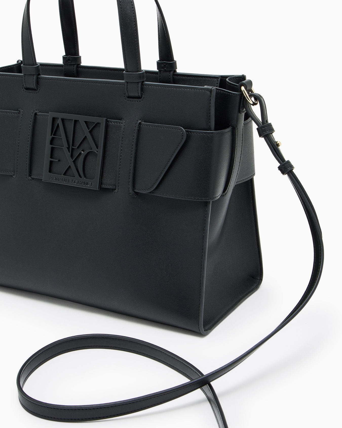 Large tote bag with double handles and shoulder strap Slide 4