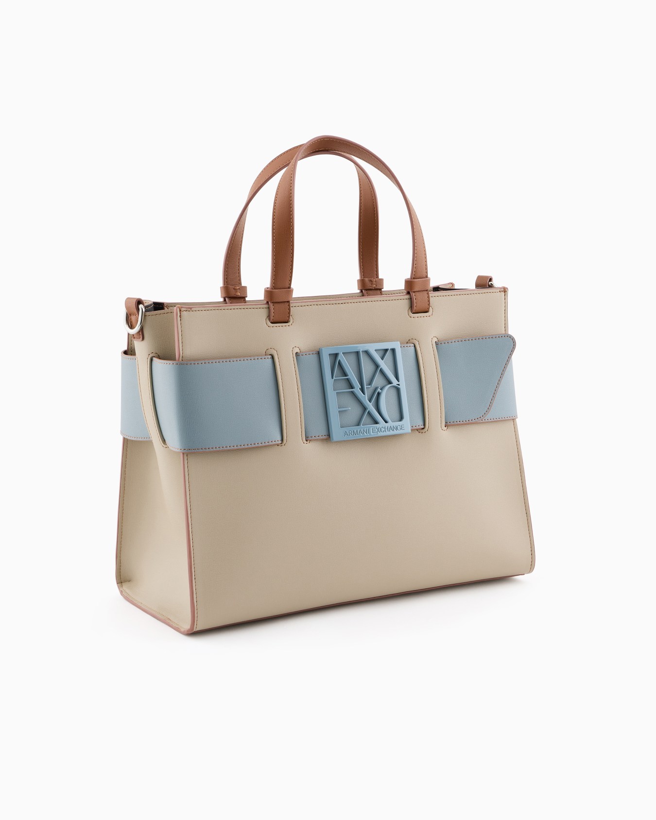 Large tote bag with double handles and shoulder strap Slide 1
