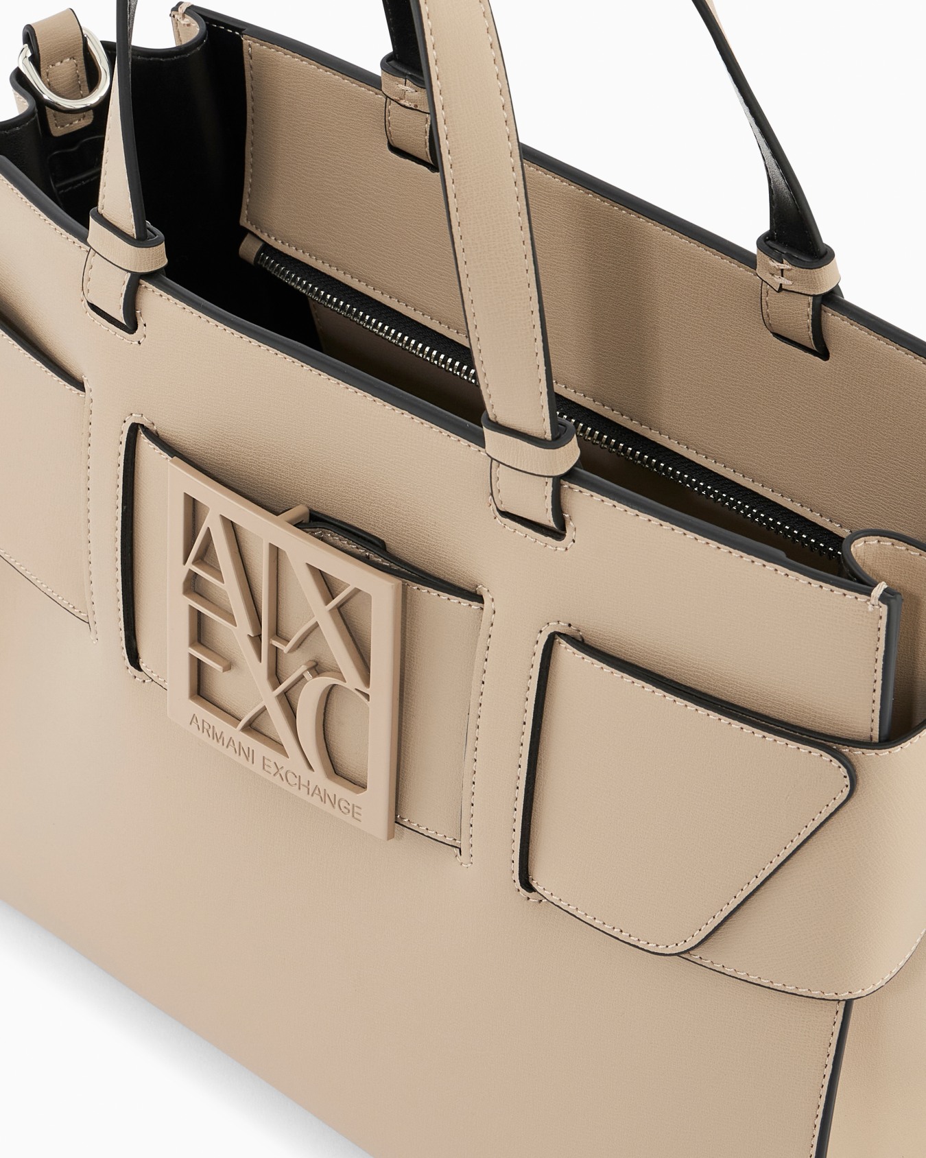 Grand sac cabas Ã  double anses et bandouliÃ¨re Diapositive 3