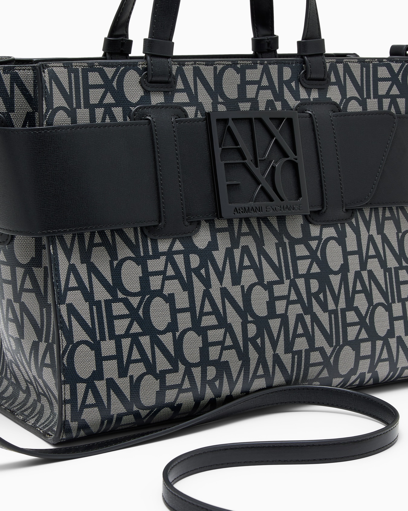 Structured Fabric Shopper with Rope Handles Slide 4