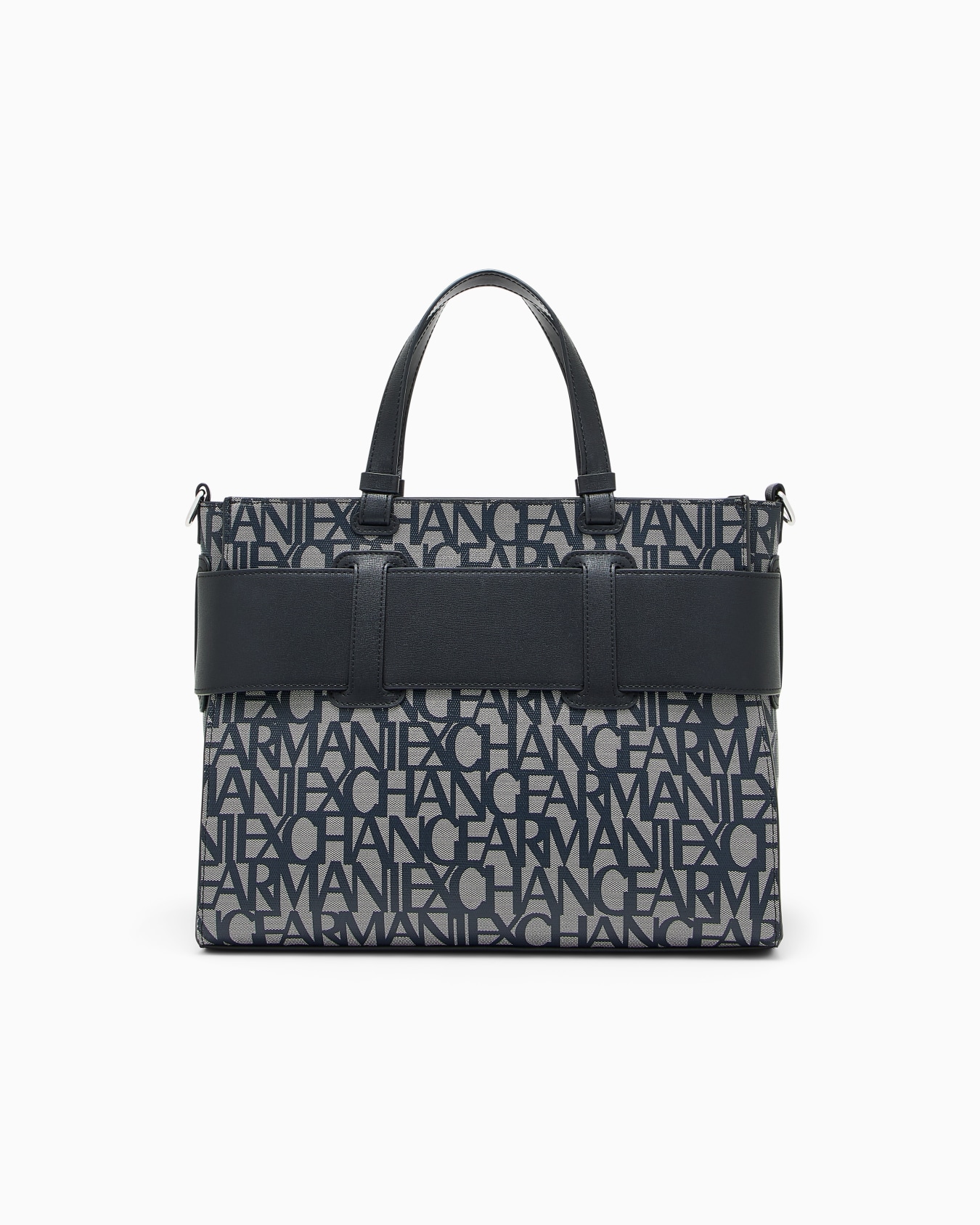 Structured Fabric Shopper with Rope Handles Slide 2