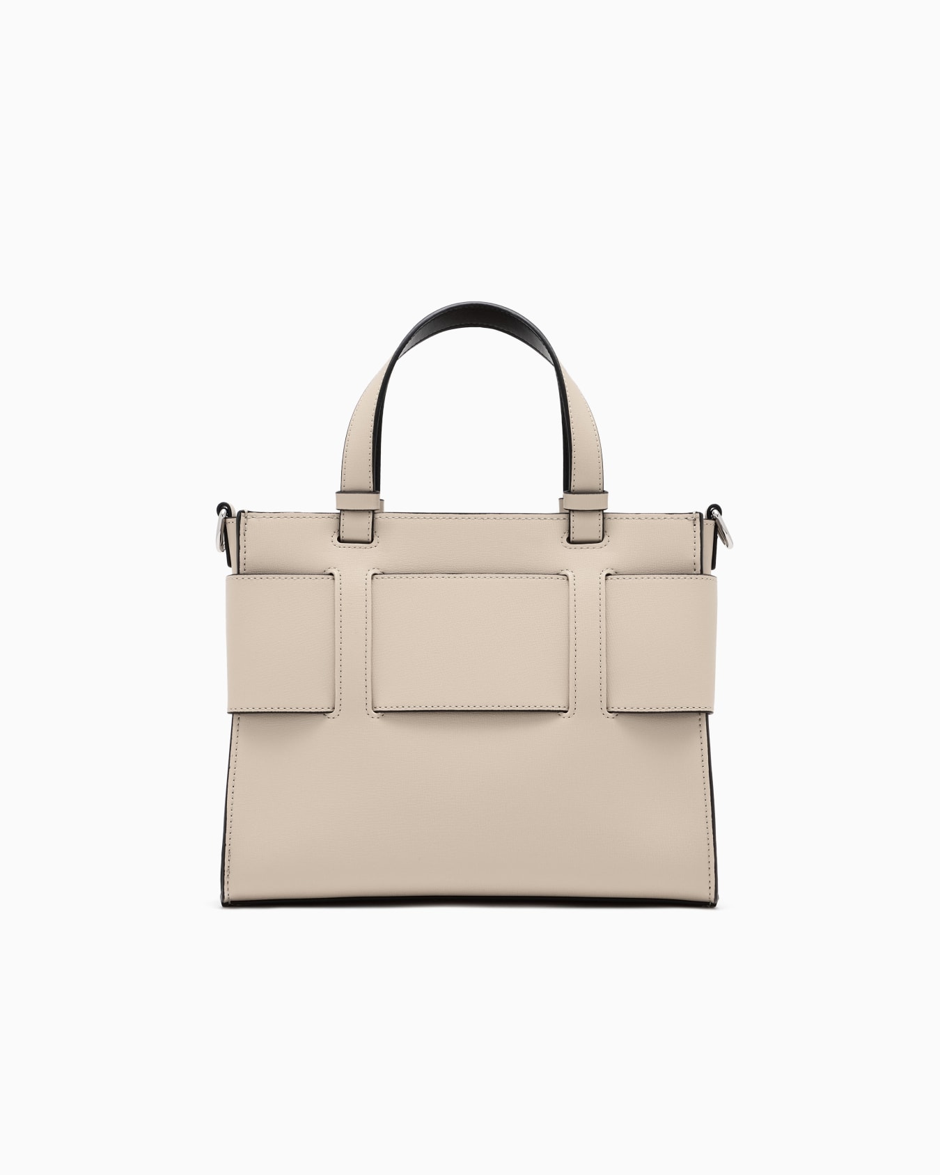Medium tote bag with double handles and shoulder strap Slide 2