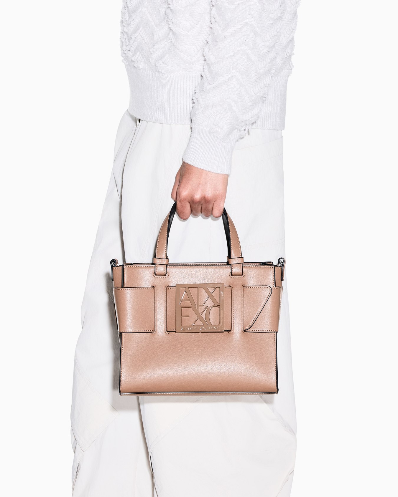 Bolso shopper Susy con logotipo y correa extraíble Diapositiva 6