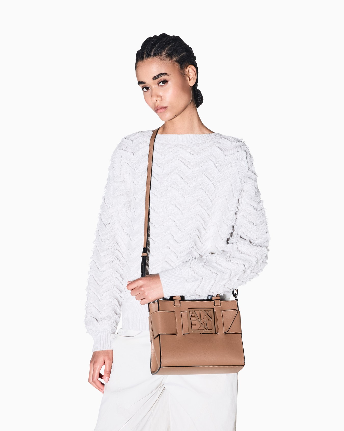 Bolso shopper Susy con logotipo y correa extraíble Diapositiva 7