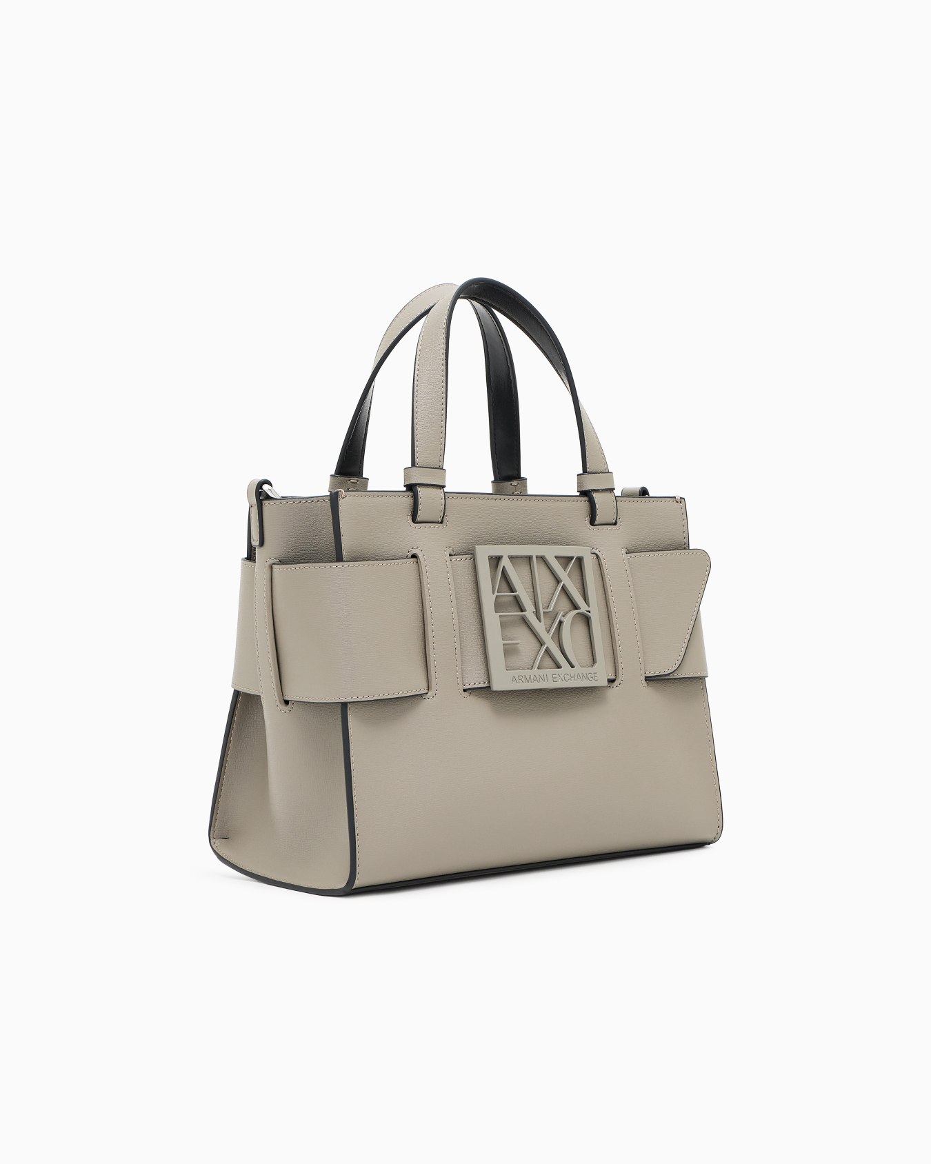 Medium tote bag with double handles and shoulder strap Slide 1