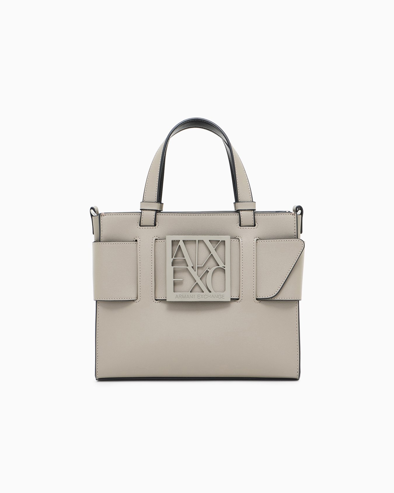 Medium tote bag with double handles and shoulder strap Slide 0