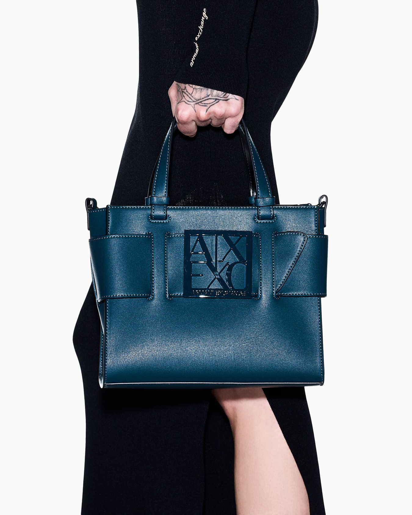 Bolso shopper Susy con logotipo y correa extraíble Diapositiva 5
