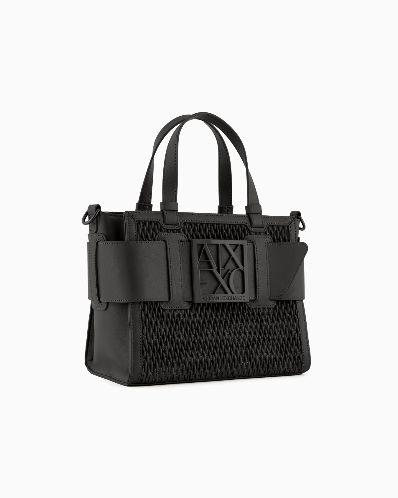 Medium tote bag in perforated material Slide 1