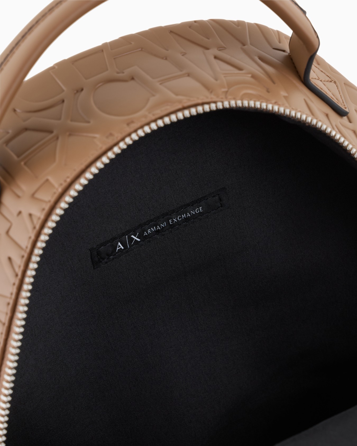 Backpack with allover embossed logo Slide 3