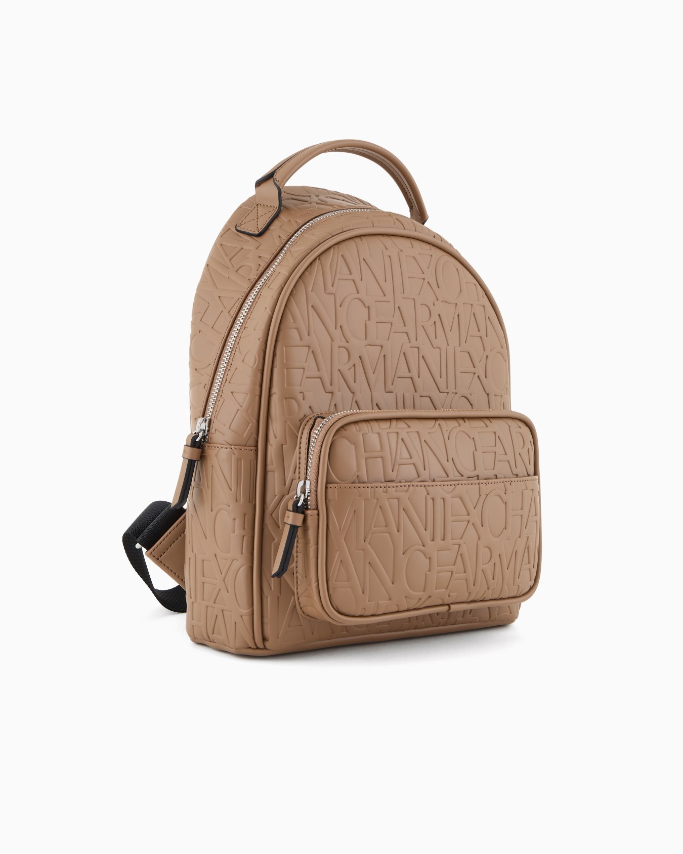 Backpack with allover embossed logo Slide 1