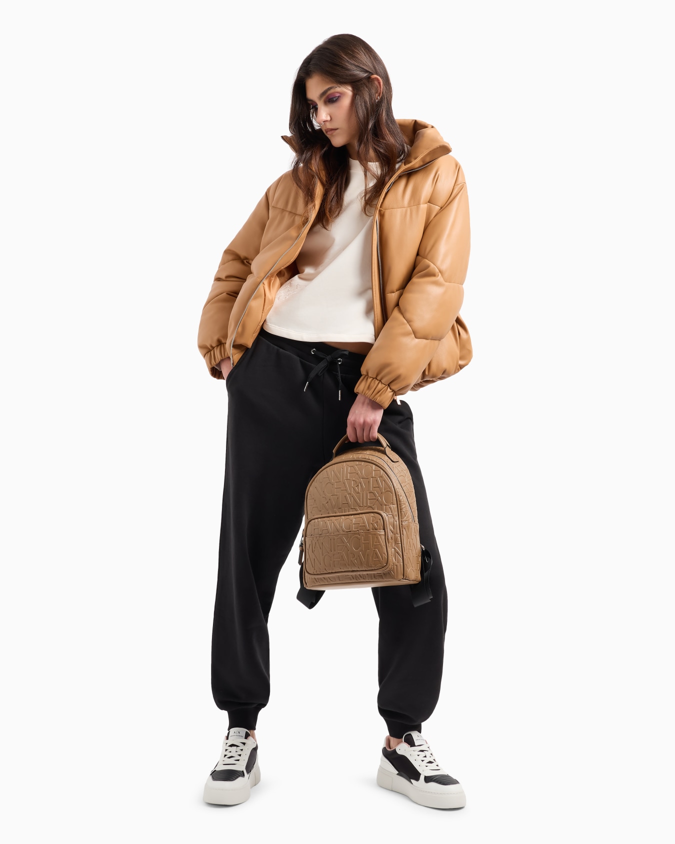Backpack with allover embossed logo Slide 5