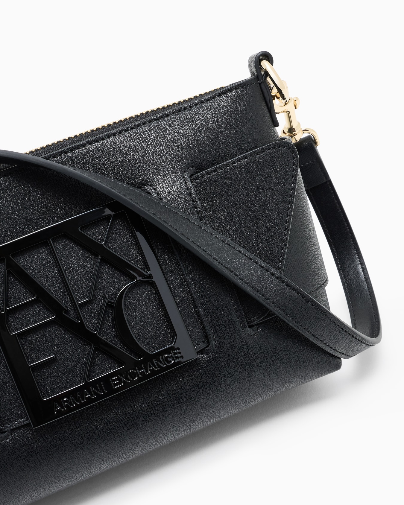 Borsa a spalla color block con maxi-logo  Slide 4