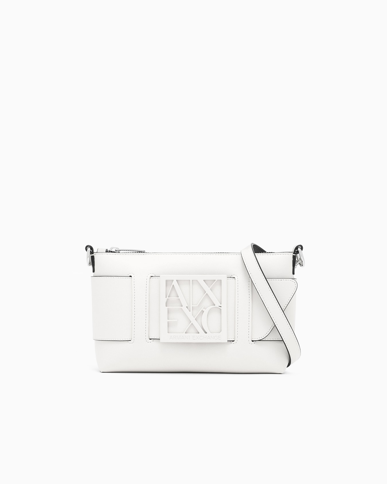 Sac porté épaule tendance zippé avec logo en relief Susy Diapositive 0