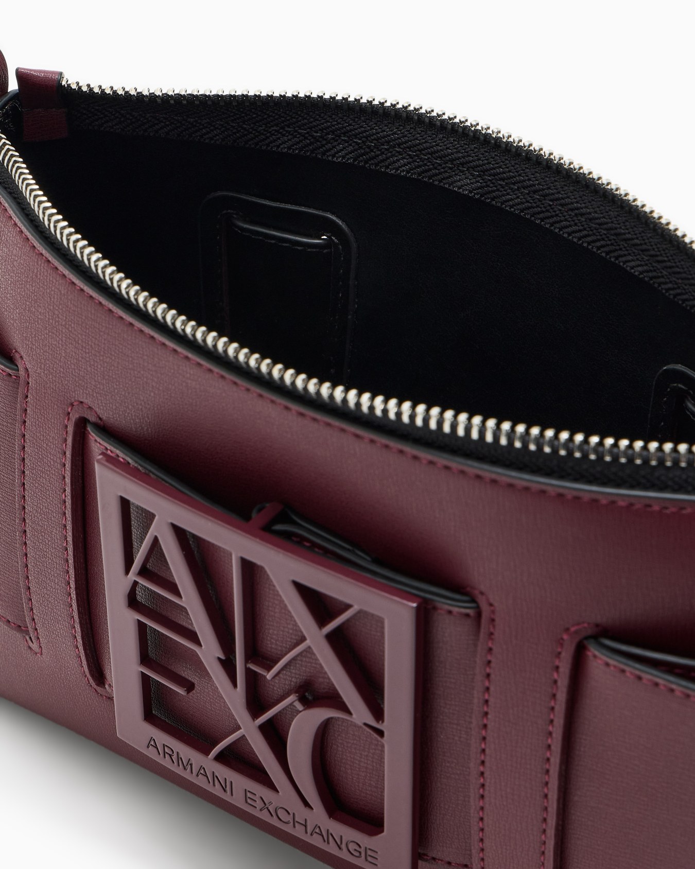 Borsa a spalla color block con maxi-logo  Slide 3