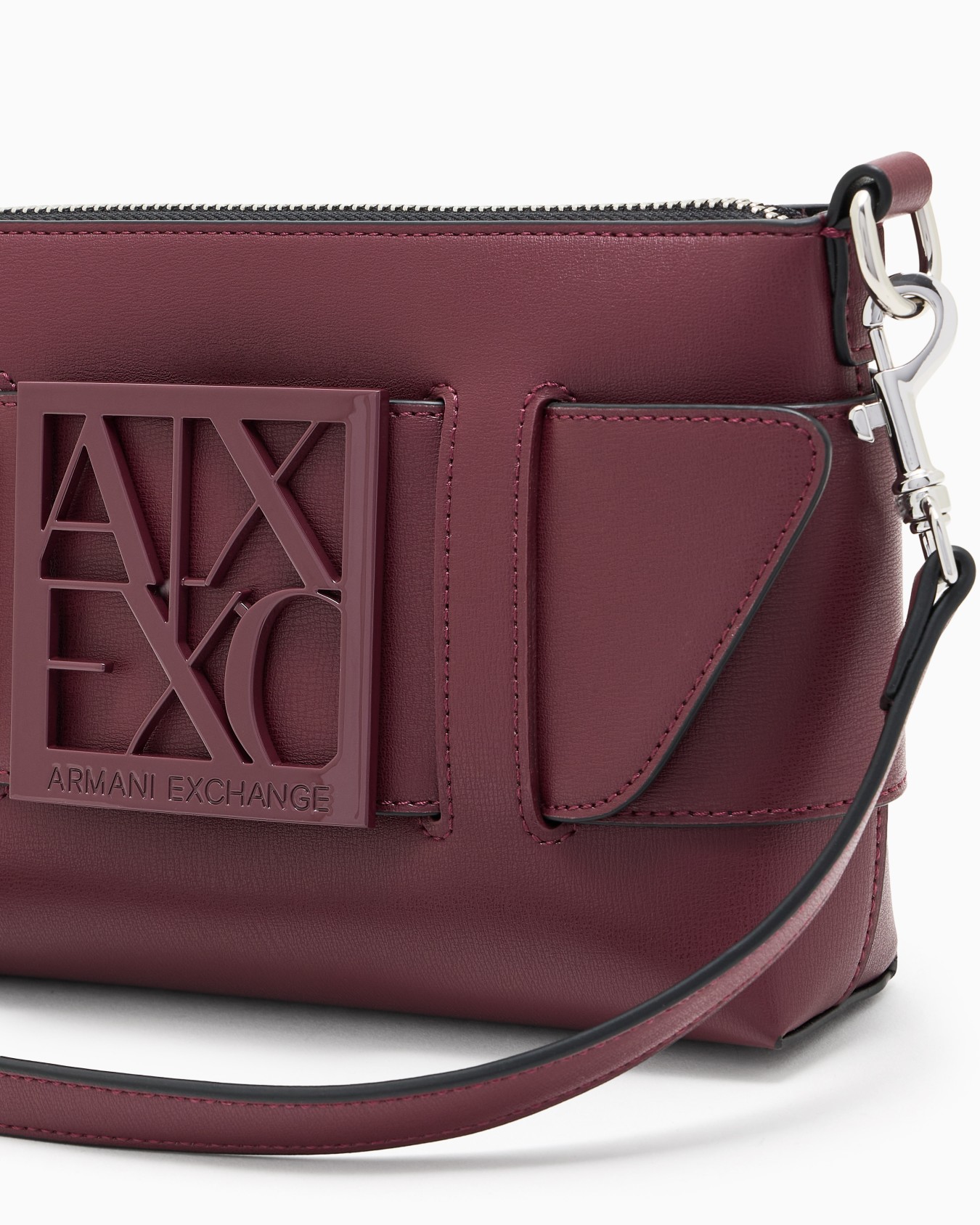 Borsa a spalla color block con maxi-logo  Slide 4