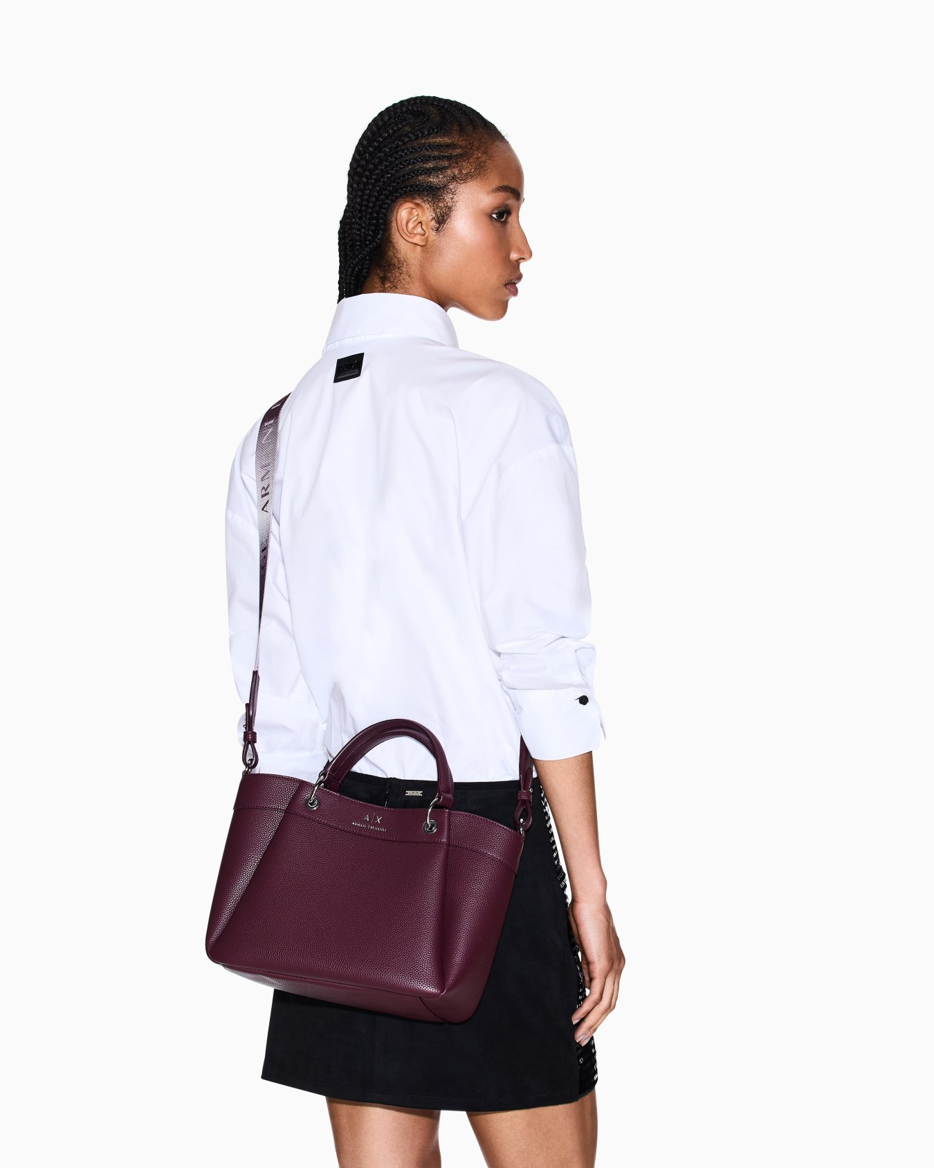 Medium handbag with degradè shoulder strap Slide 5