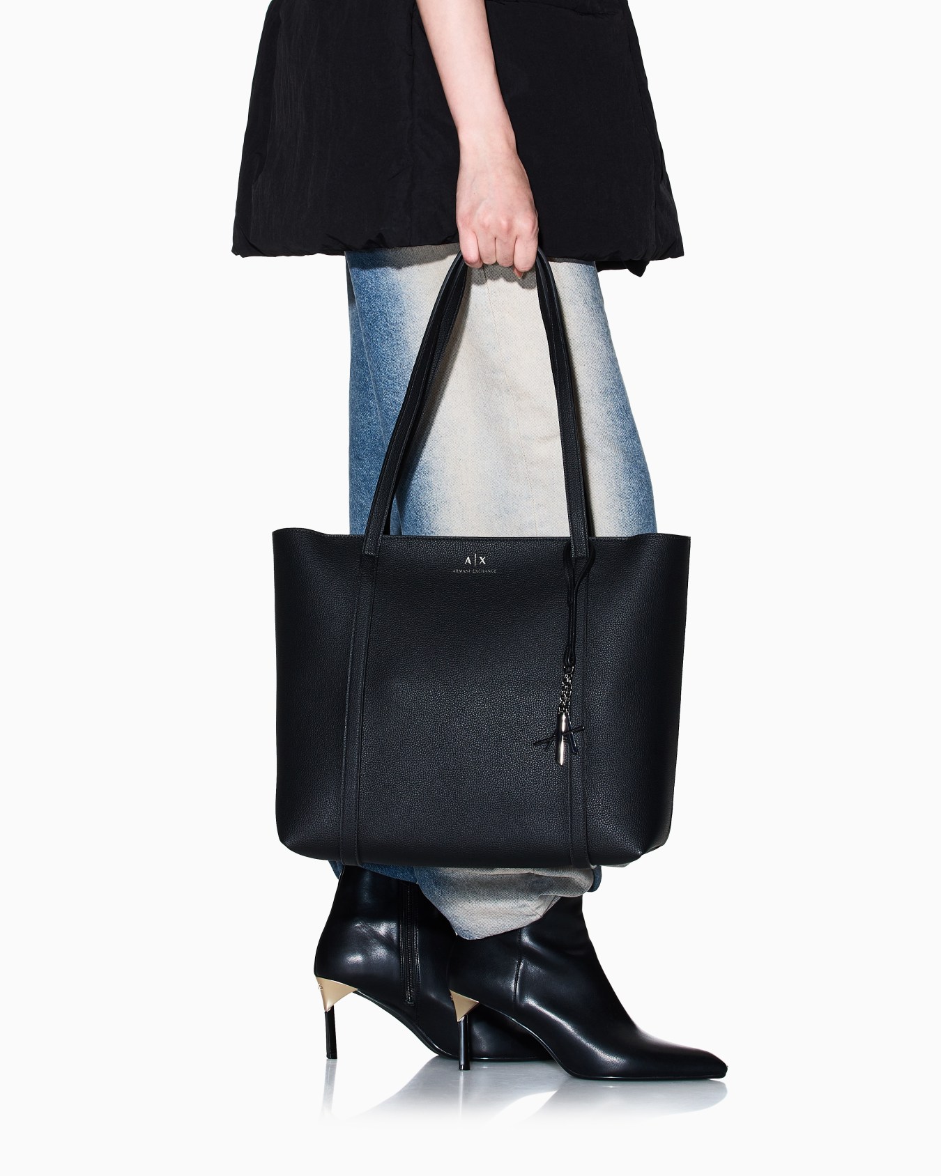 Sac fourre-tout en cuir à effet grainé Sylvie Diapositive 5