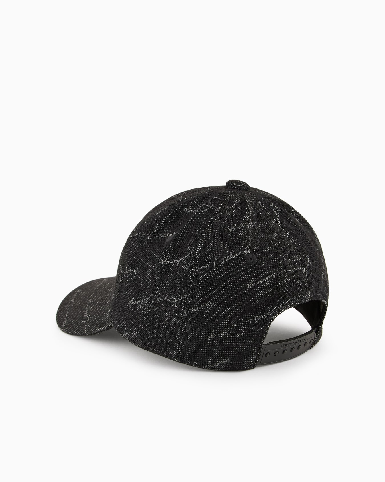 Visor cap with allover logo in ASV material Slide 1